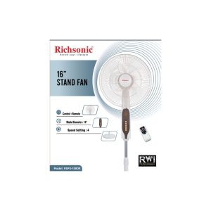 Richsonic Stand Fan 16Inc with Remote RSFS-1580R
