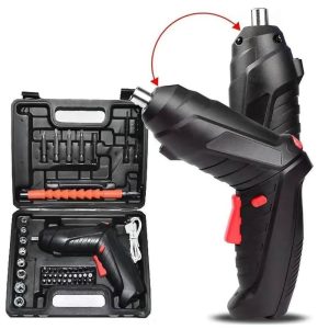 47-piece Cordless Electric Screwdriver Kit