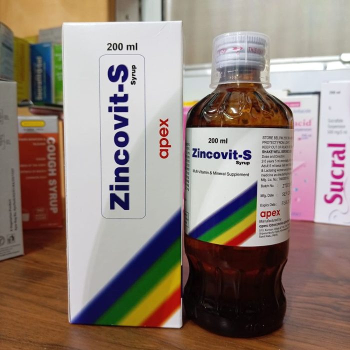 arenamart.lk_Health Care_Syrup_Zincovit-S Syrup 200ml