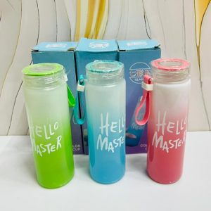 Hello Master Glass Water Bottle